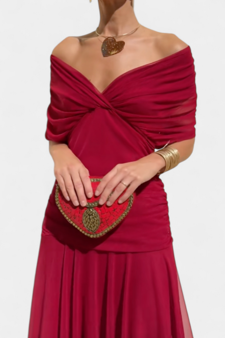 Victoria | Elegant Dress With V-Neckline