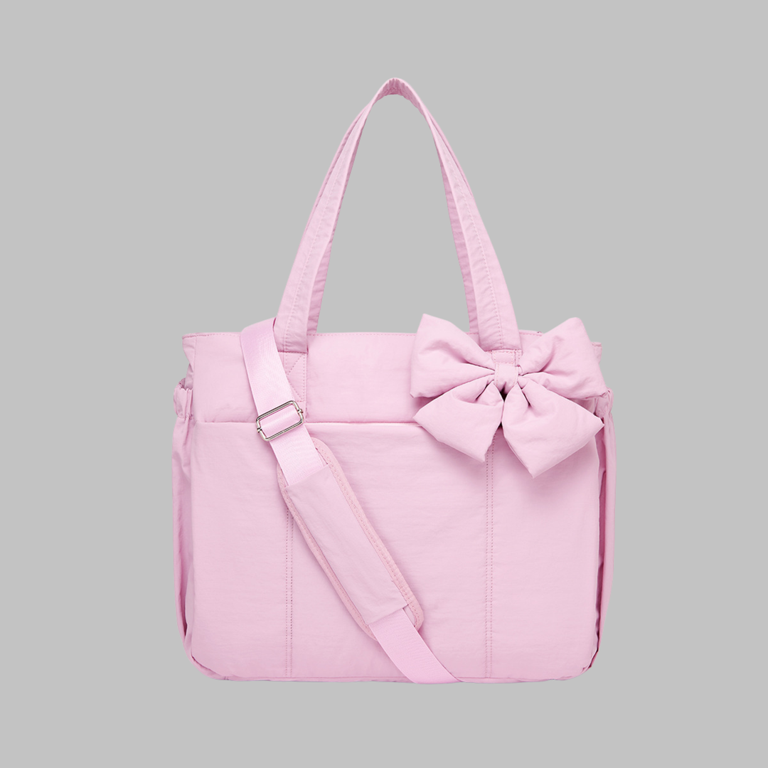 LEILANI™ - Chic Bow Laptop Friendly Puffy Handbag