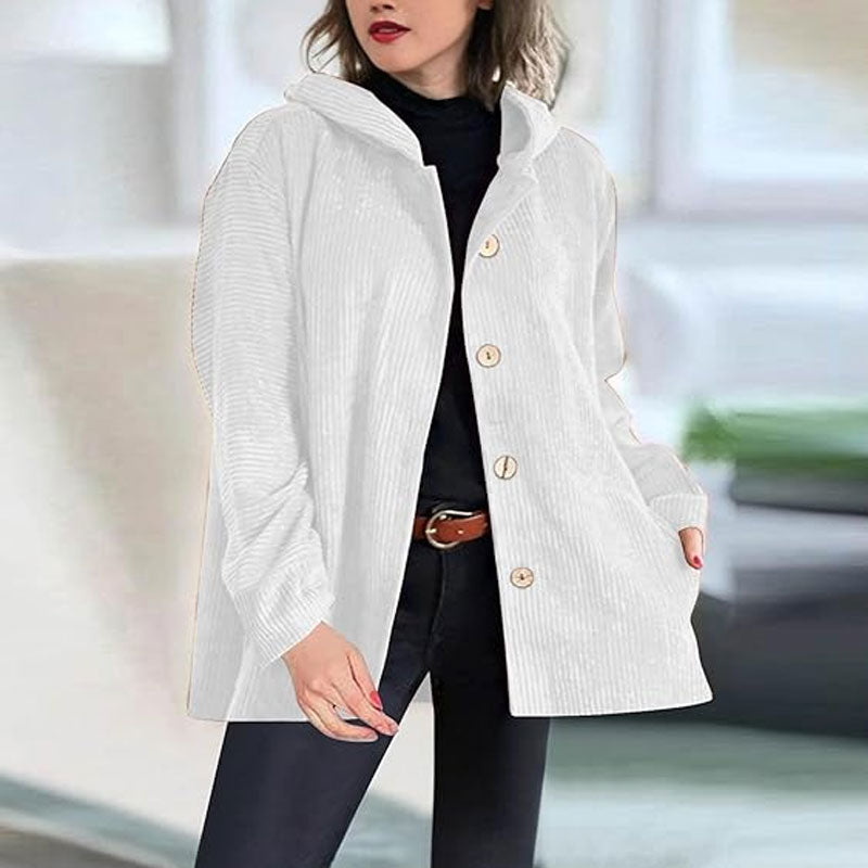Sophia™ | Casual Velvet Hooded Jacket