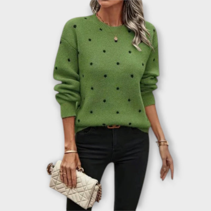 The Ava Long-Sleeve Knit Sweater
