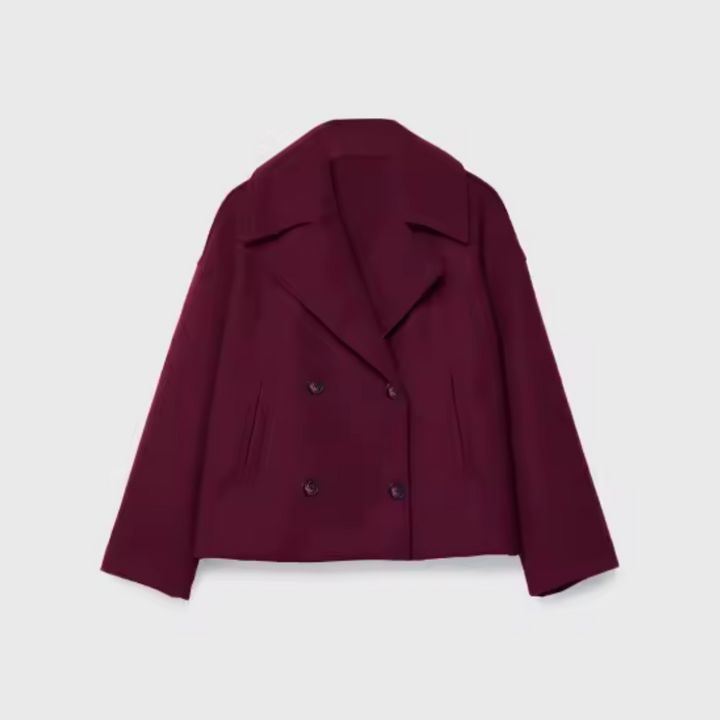 Chantal™ | Navy wool peacoat