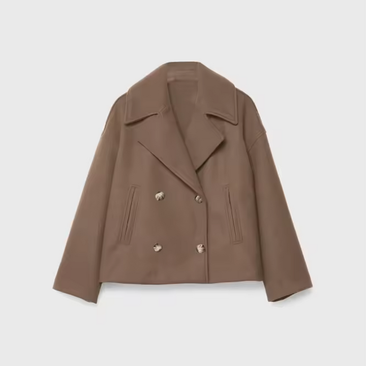 Chantal™ | Navy wool peacoat