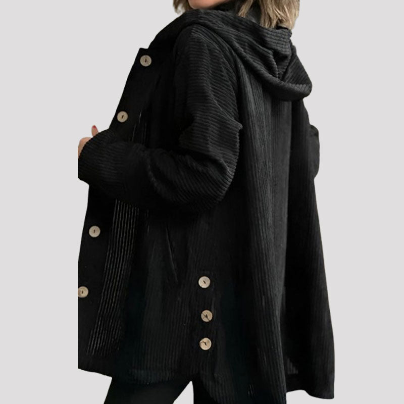 Sophia™ | Casual Velvet Hooded Jacket